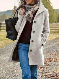 Timeless Lapel Button-Front Coat