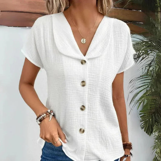 Oak & Coral | Women's Button-Up Gauze Shirt
