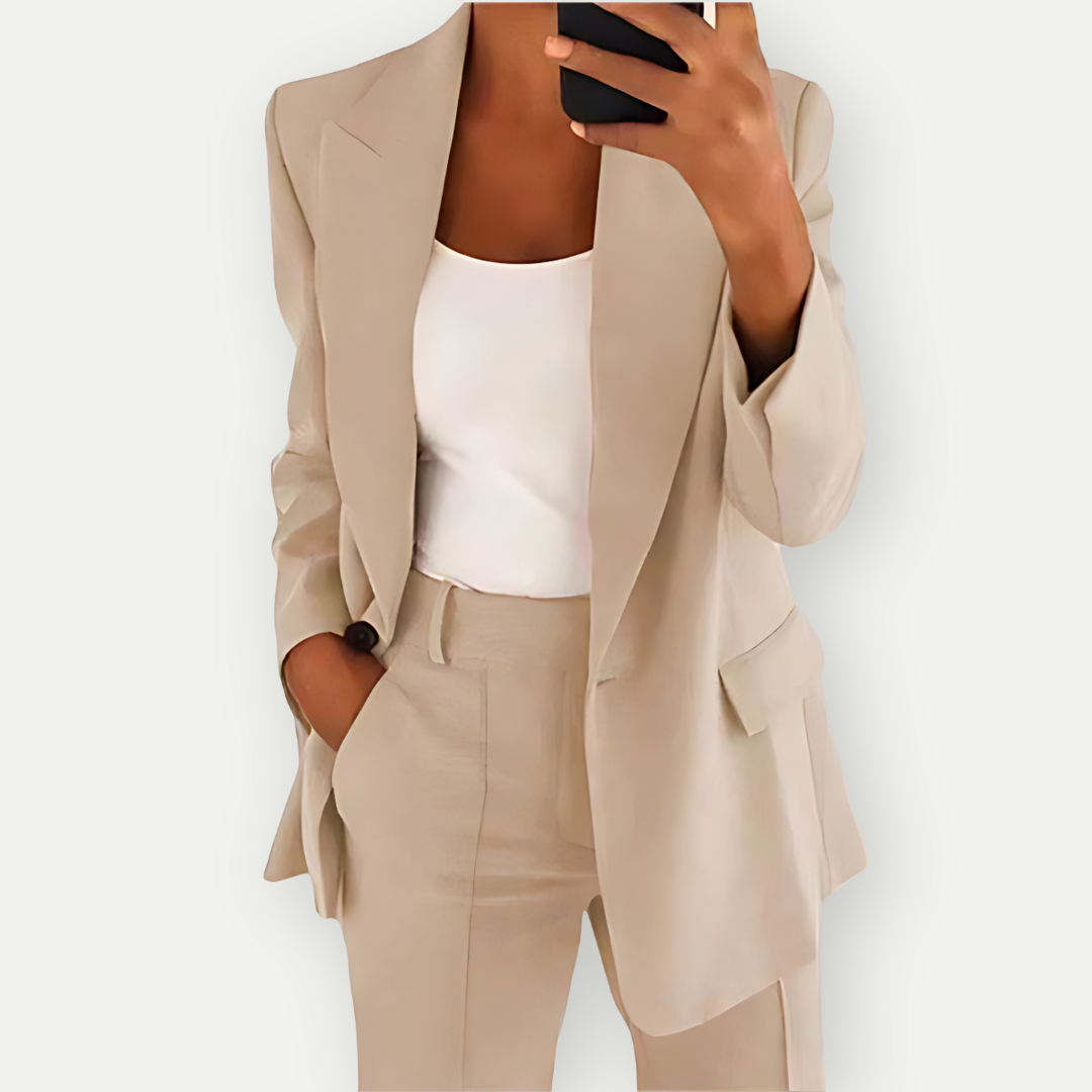 Oak & Coral | Women's Comfortable Blazer Set Formal