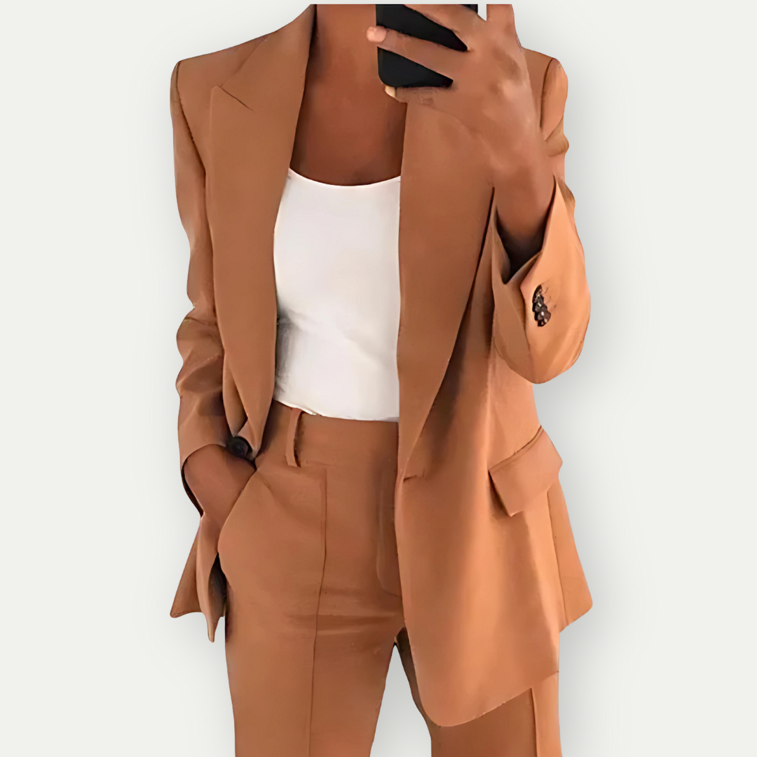 Oak & Coral | Women's Comfortable Blazer Set Formal