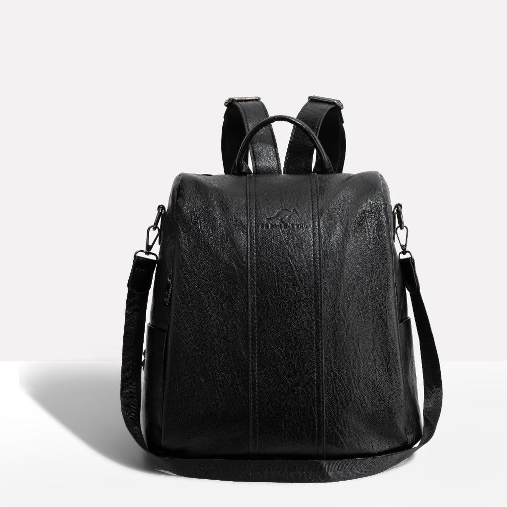 Oak & Coral | Women's Convertible Anti-Theft Backpack with Hidden Pockets
