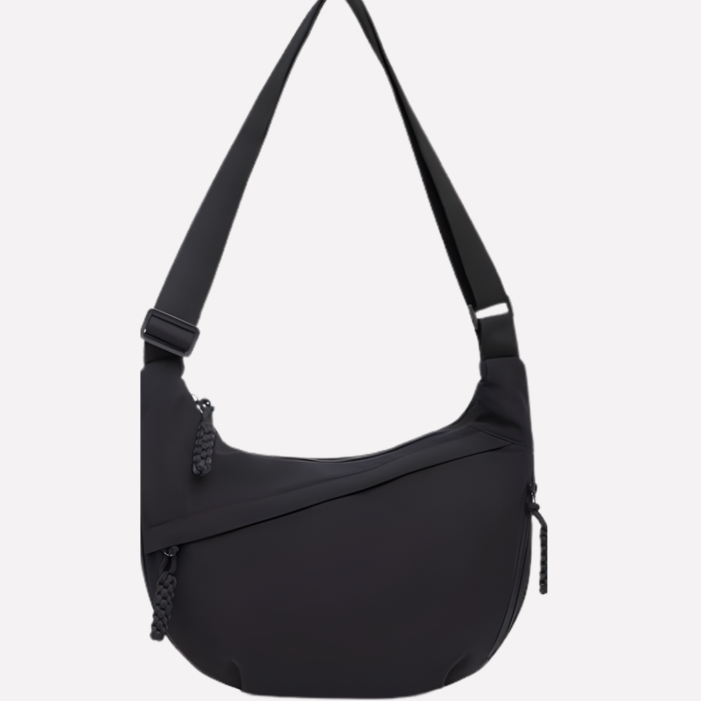 Oak & Coral | Women's Crescent Shoulder Bag with Braided Detail