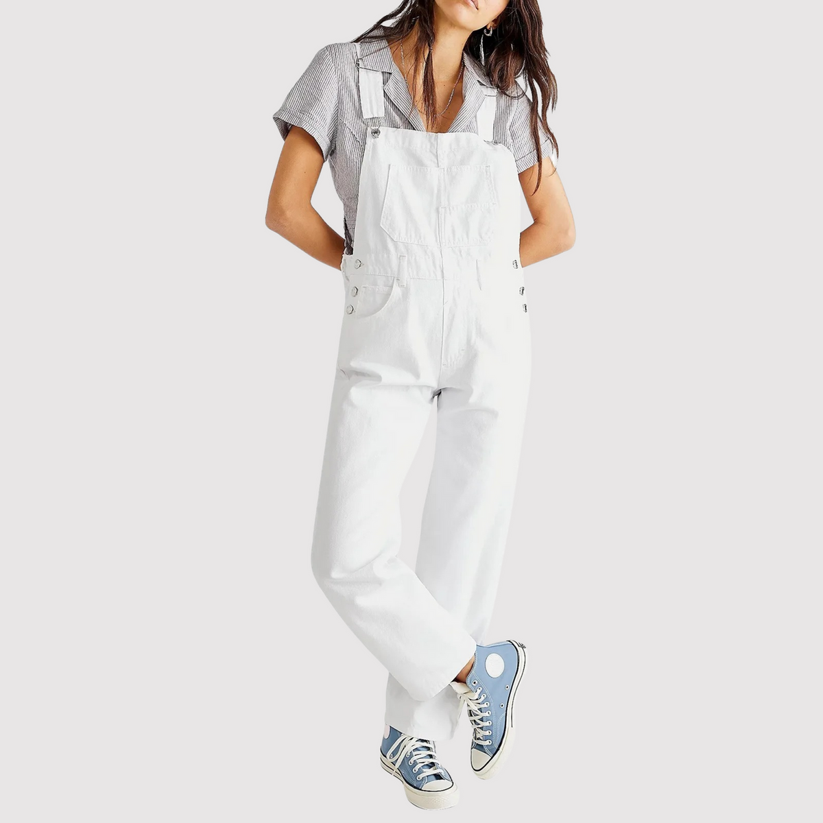 Oak & Coral | Women's Denim Overalls Relaxed Fit Jumpsuit