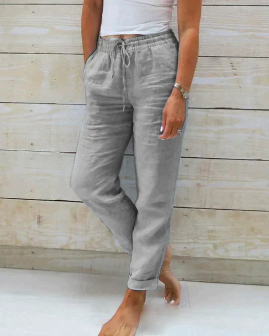 Oak & Coral | Women's Drawstring Linen Pants