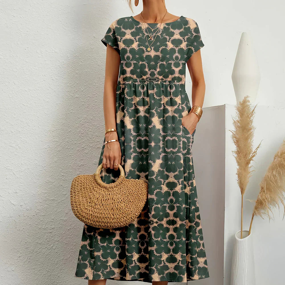 Oak & Coral | Women's Floral Print Midi Dress