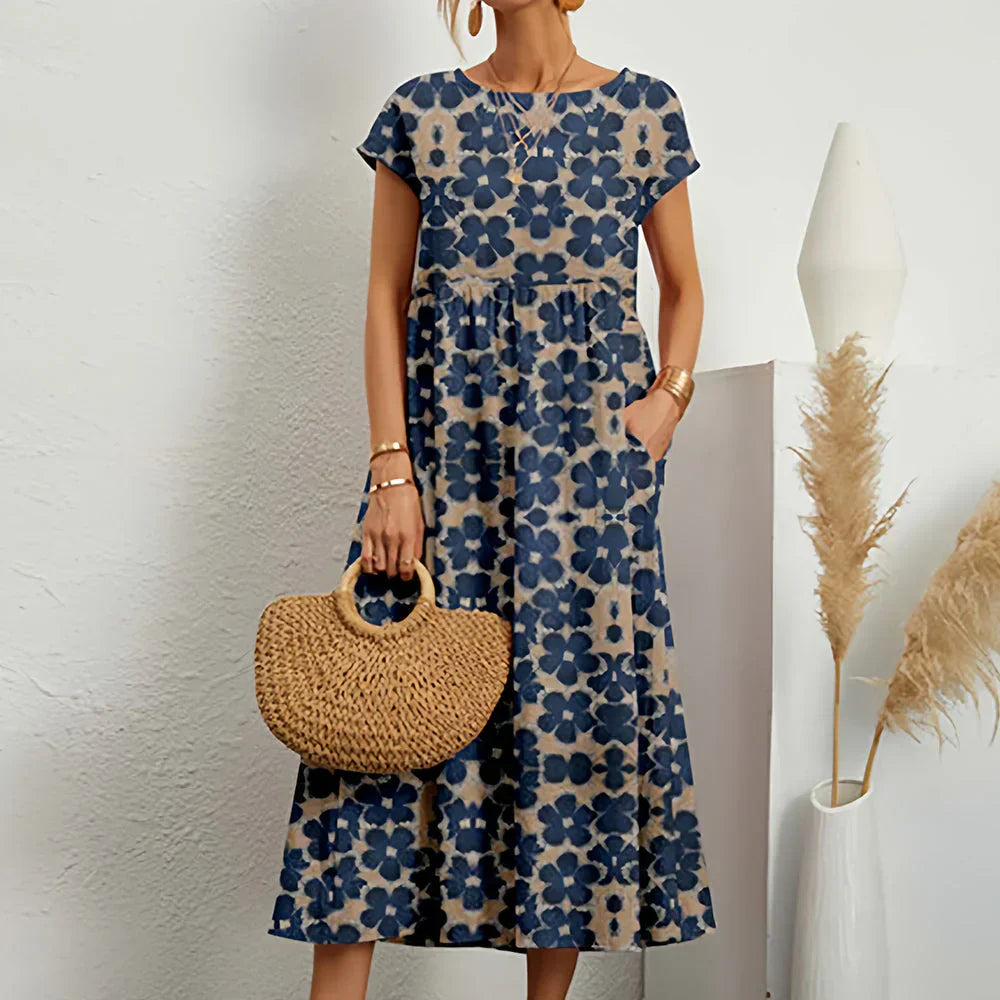 Oak & Coral | Women's Floral Print Midi Dress