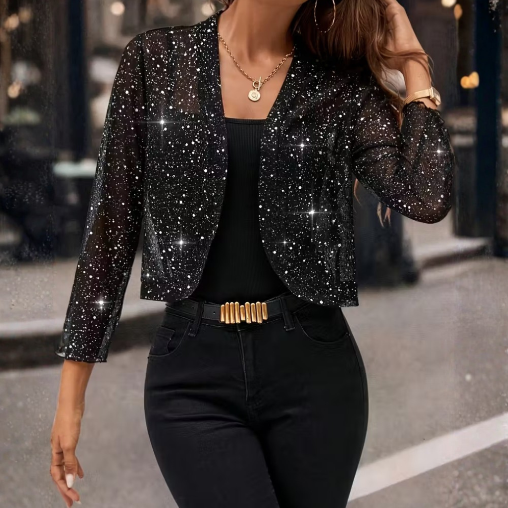 Oak & Coral | Women's Glitter Cardigan Jacket