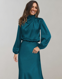 Elegant Drape Maxi Dress