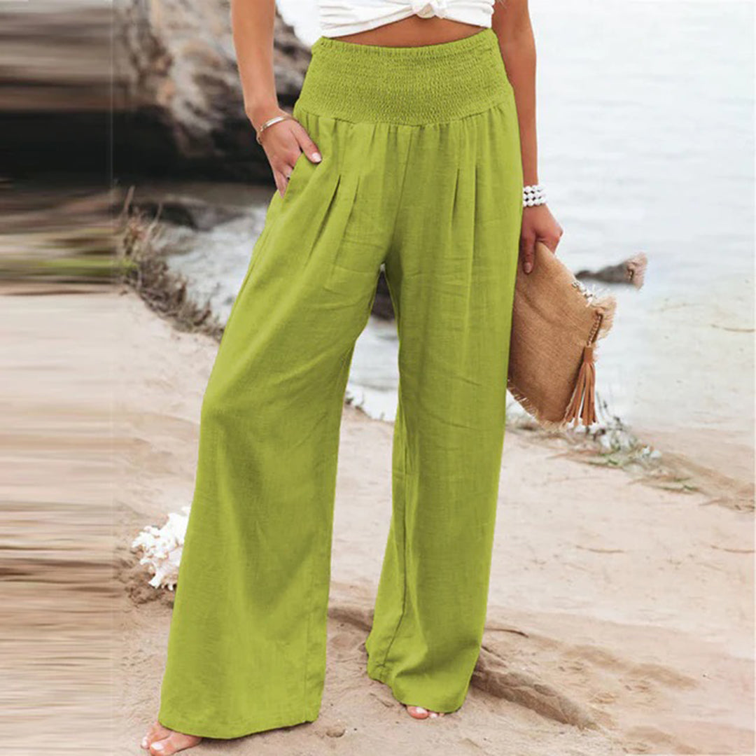 Oak & Coral | Women's High Waisted Wide Leg Pants