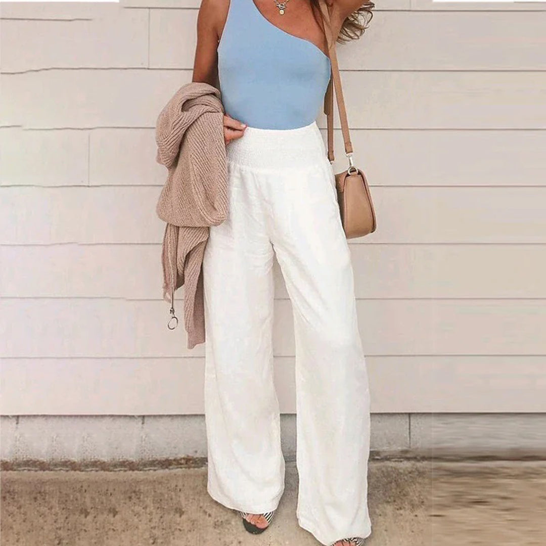 Oak & Coral | Women's High Waisted Wide Leg Pants