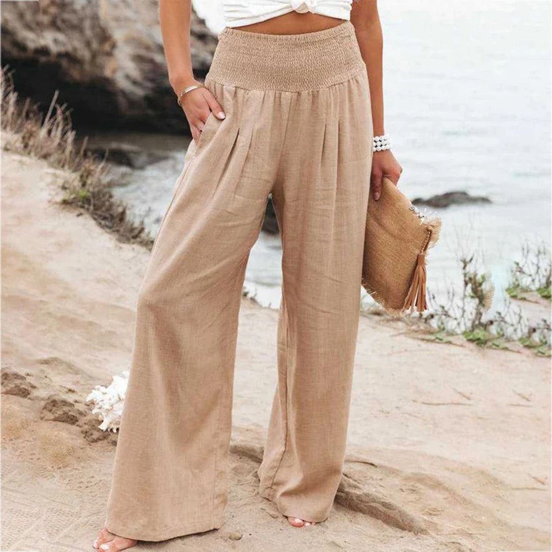 Oak & Coral | Women's High Waisted Wide Leg Pants