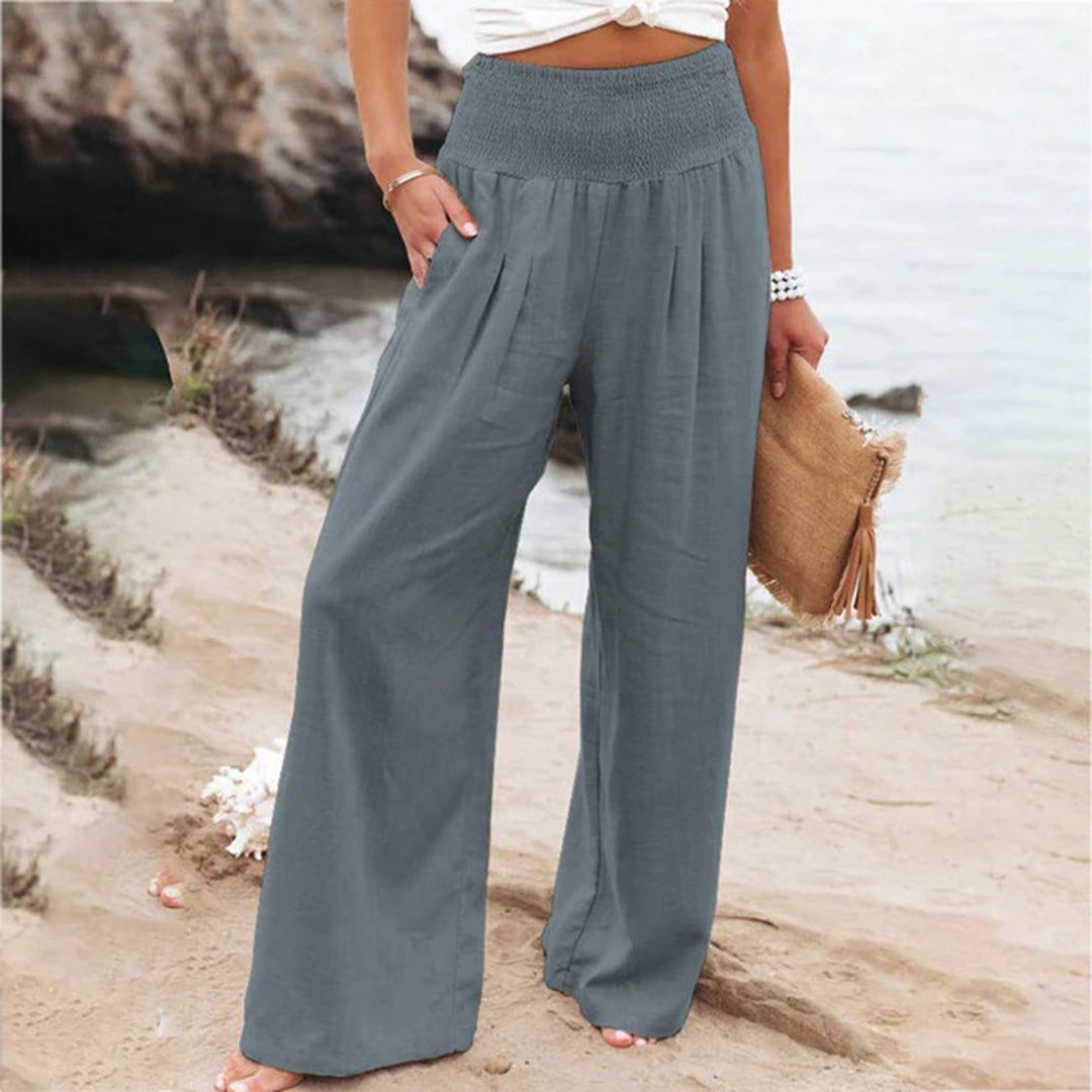 Oak & Coral | Women's High Waisted Wide Leg Pants