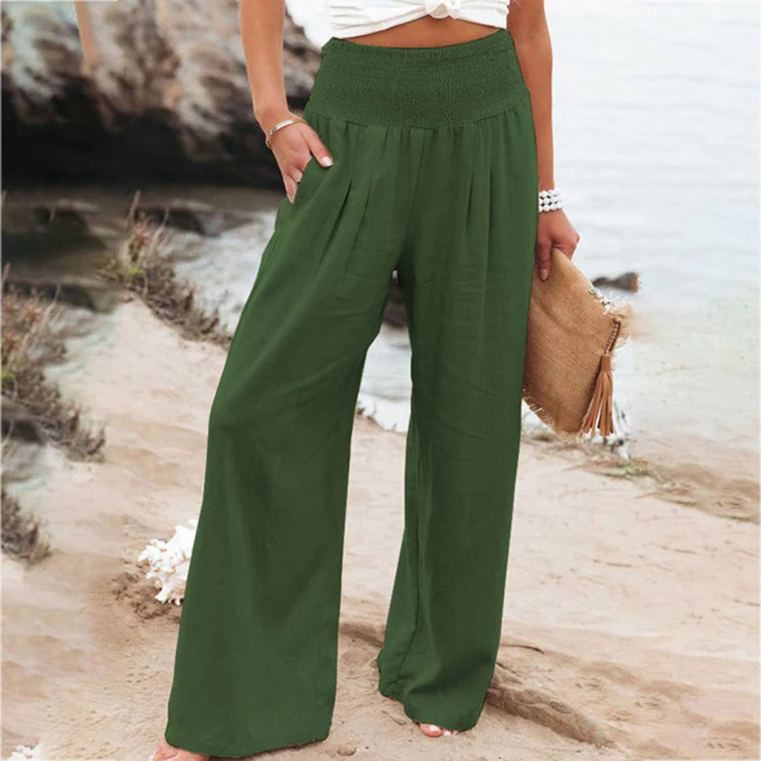 Oak & Coral | Women's High Waisted Wide Leg Pants