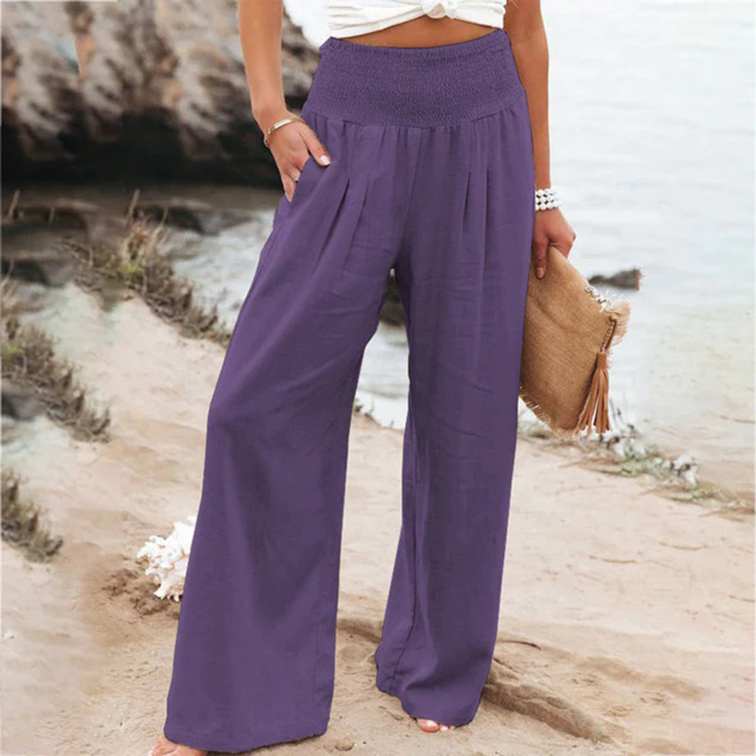 Oak & Coral | Women's High Waisted Wide Leg Pants