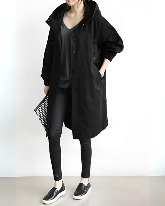 Oak & Coral | Women's Hooded Trench Coat