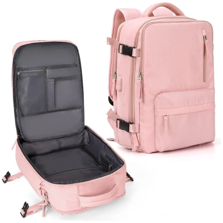 Oak & Coral | Women's Large Travel Backpack – Waterproof Hiking Backpack | Anti-Theft
