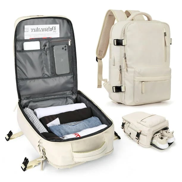 Oak & Coral | Women's Large Travel Backpack – Waterproof Hiking Backpack | Anti-Theft
