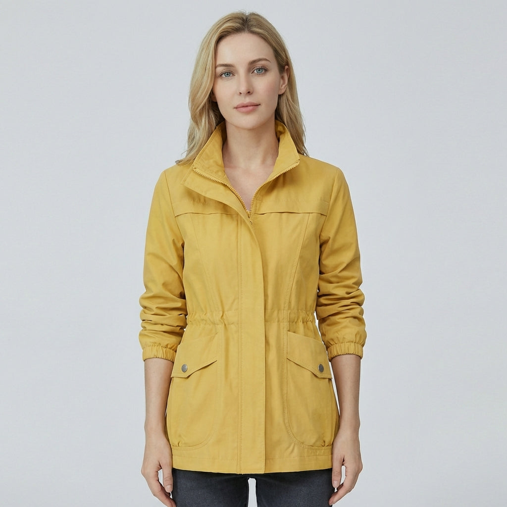 Oak & Coral | Women's Lightweight Anorak Jacket with Adjustable Waist