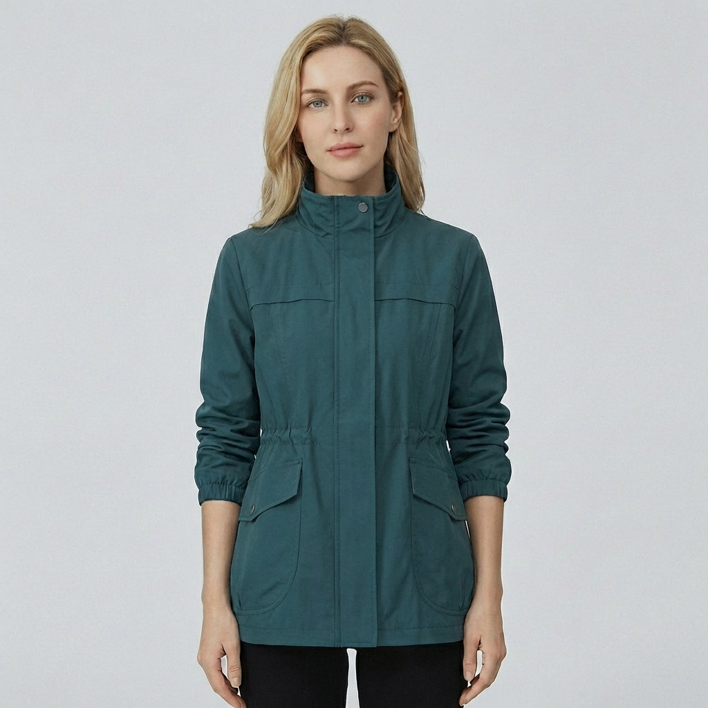 Oak & Coral | Women's Lightweight Anorak Jacket with Adjustable Waist