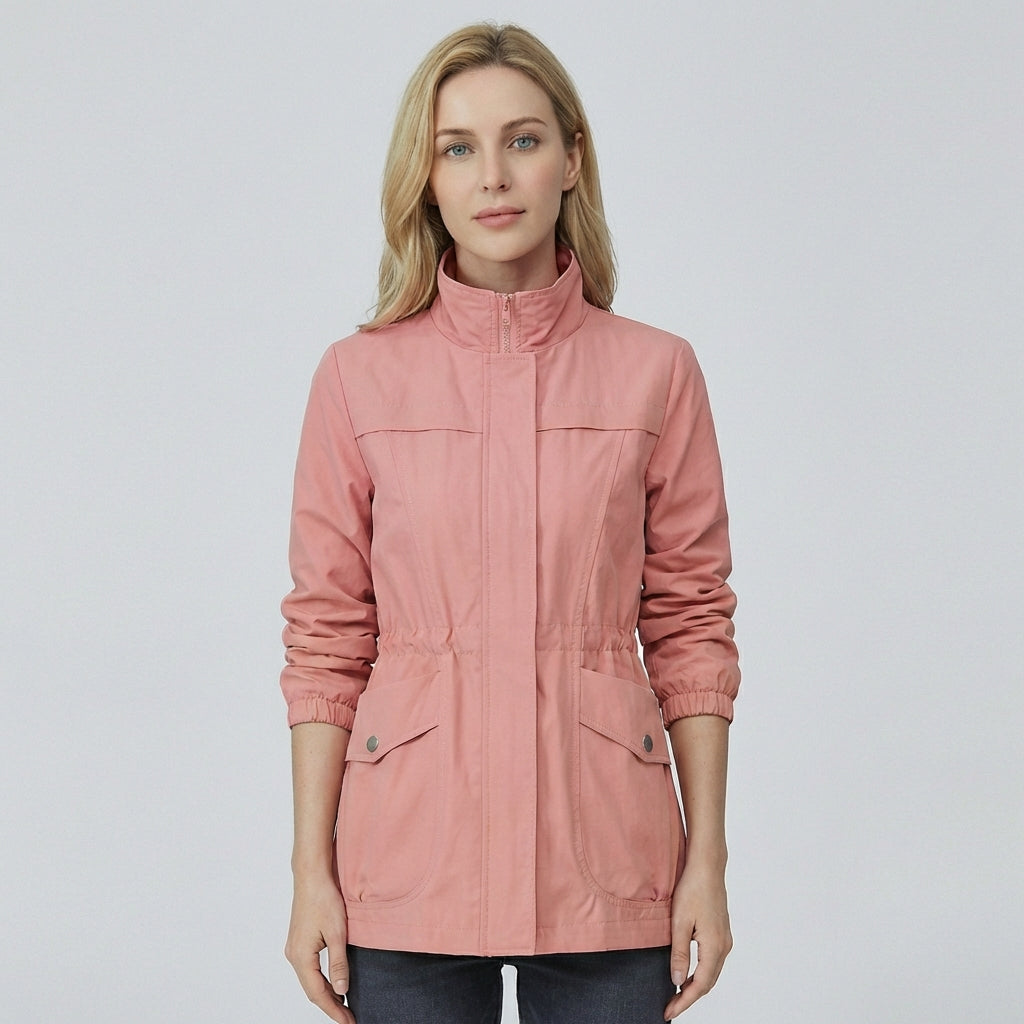 Oak & Coral | Women's Lightweight Anorak Jacket with Adjustable Waist