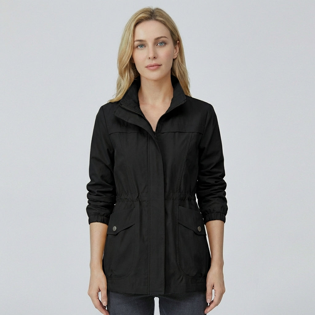 Oak & Coral | Women's Lightweight Anorak Jacket with Adjustable Waist