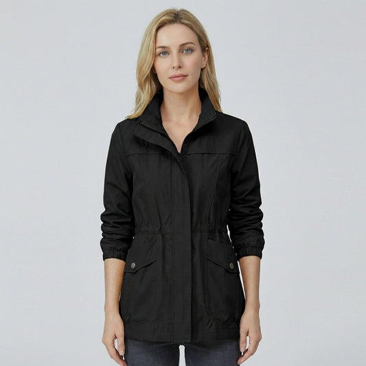 Oak & Coral | Women's Lightweight Anorak Jacket with Adjustable Waist