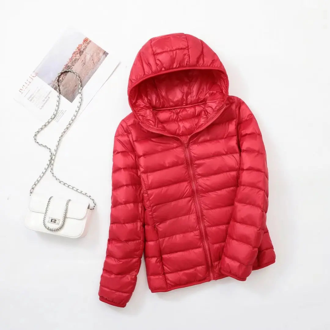 Oak & Coral | Women's Lightweight Hooded Down Jacket