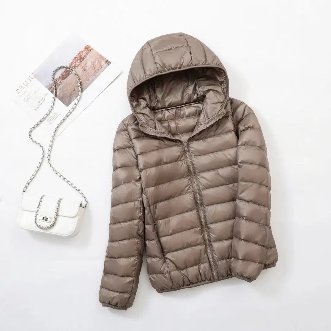 Oak & Coral | Women's Lightweight Hooded Down Jacket
