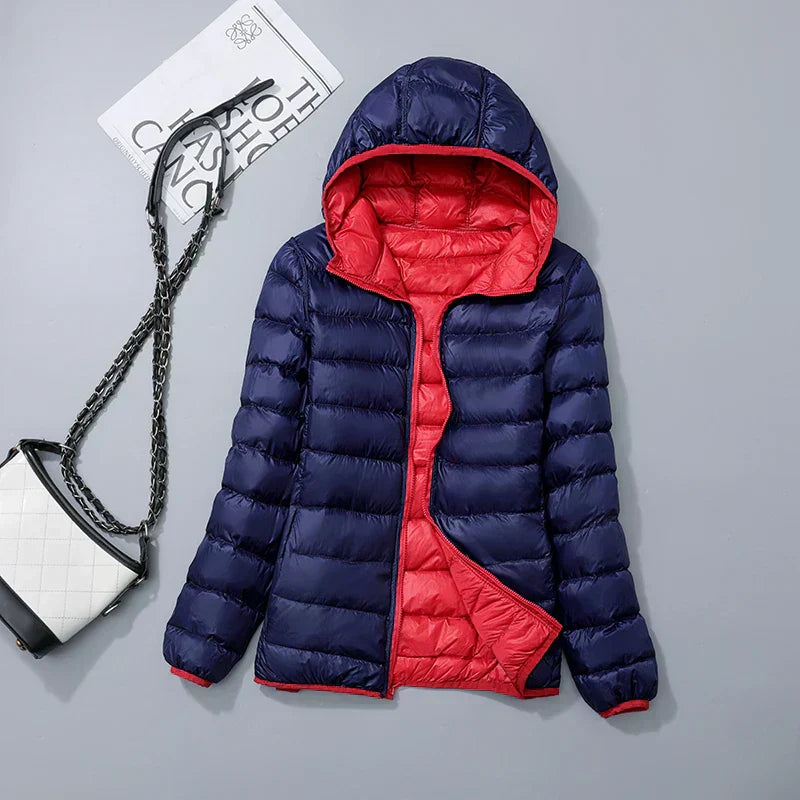 Oak & Coral | Women's Lightweight Hooded Down Jacket