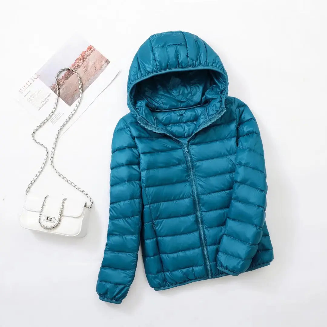 Oak & Coral | Women's Lightweight Hooded Down Jacket