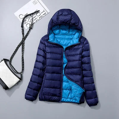 Oak & Coral | Women's Lightweight Hooded Down Jacket