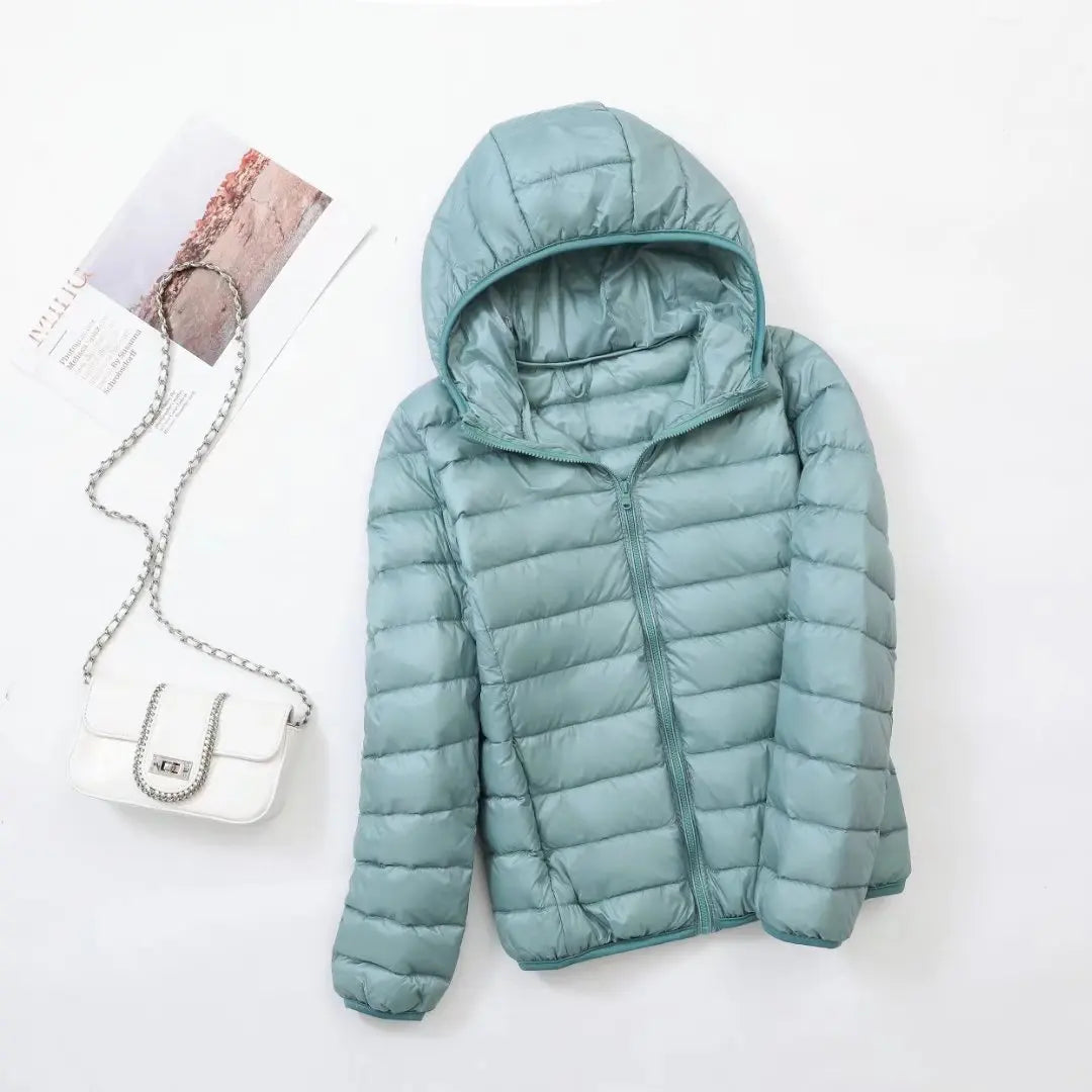 Oak & Coral | Women's Lightweight Hooded Down Jacket