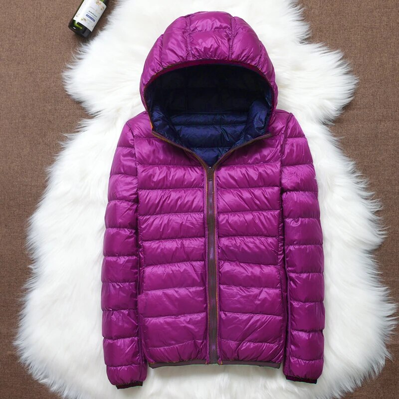 Oak & Coral | Women's Lightweight Hooded Down Jacket