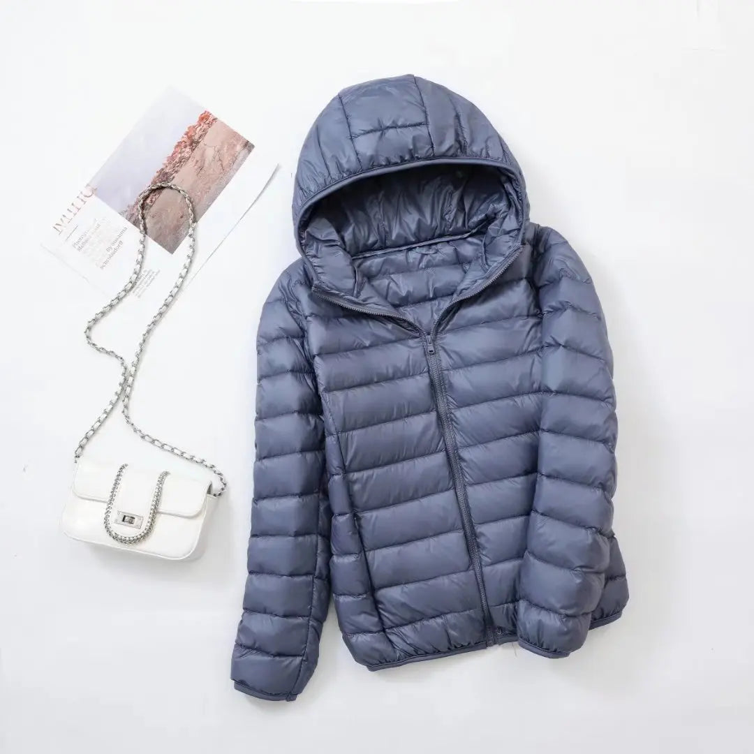 Oak & Coral | Women's Lightweight Hooded Down Jacket