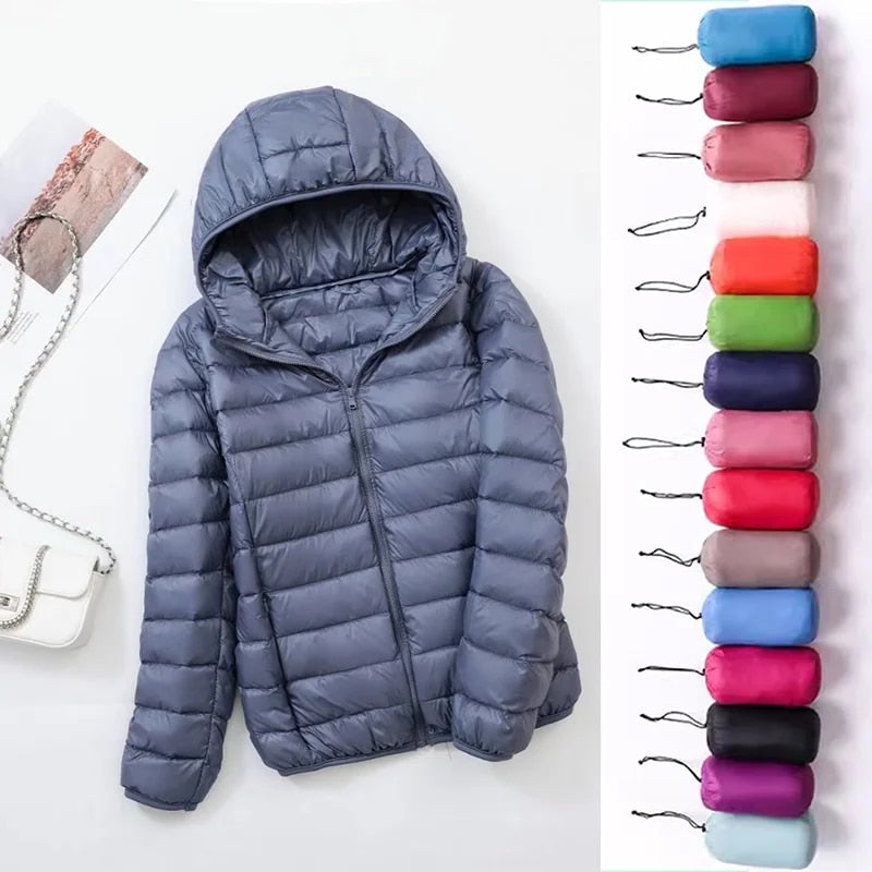 Oak & Coral | Women's Lightweight Hooded Down Jacket