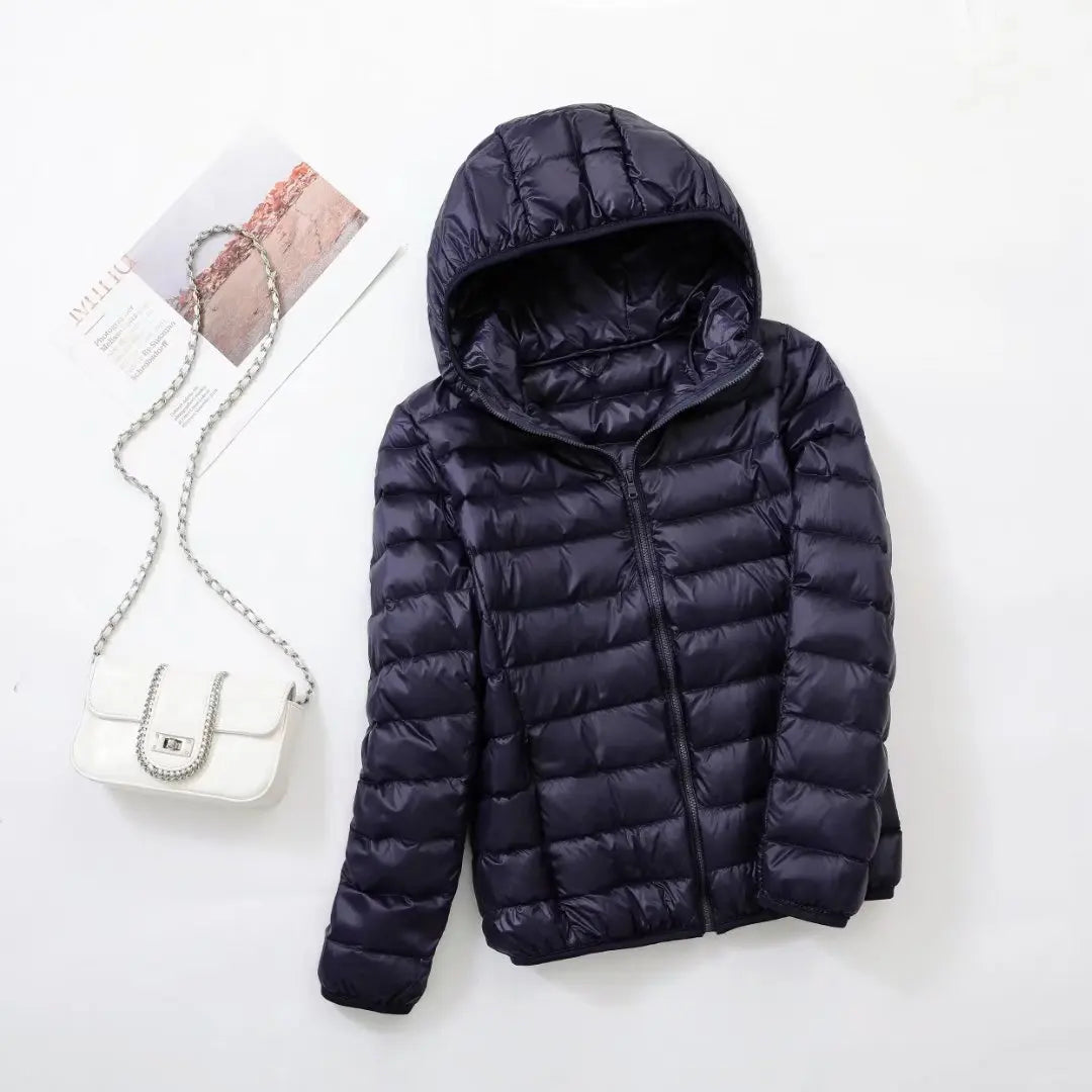 Oak & Coral | Women's Lightweight Hooded Down Jacket
