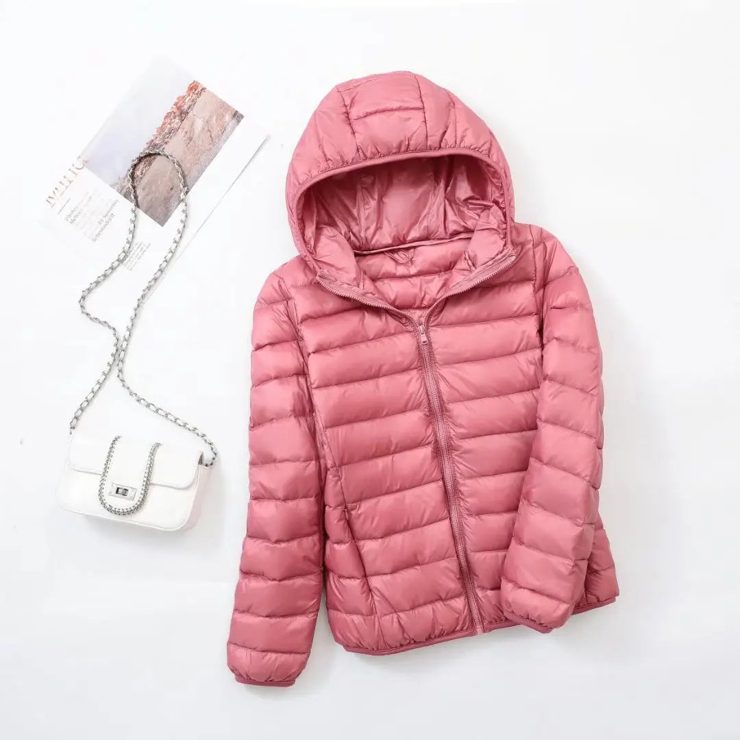 Oak & Coral | Women's Lightweight Hooded Down Jacket