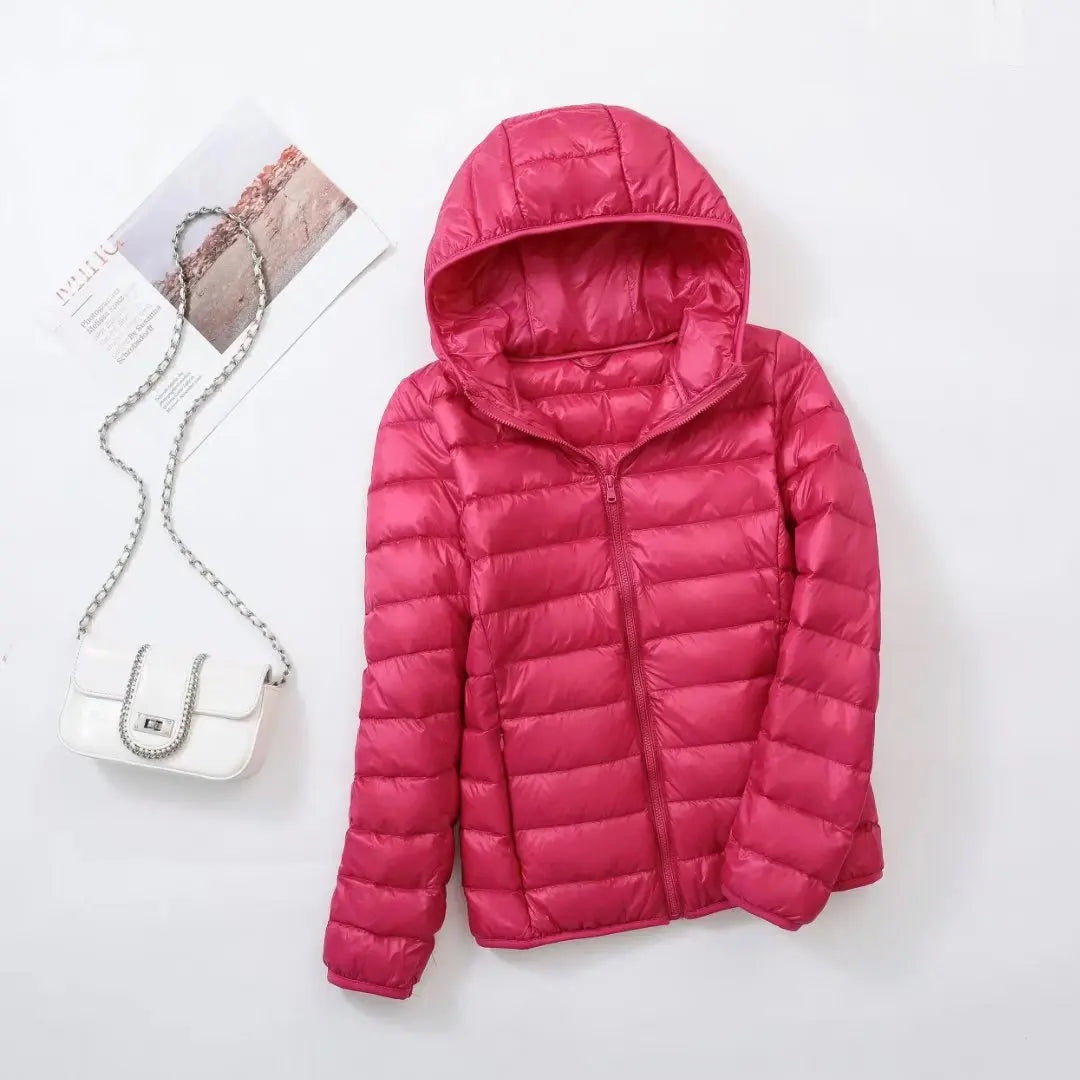 Oak & Coral | Women's Lightweight Hooded Down Jacket