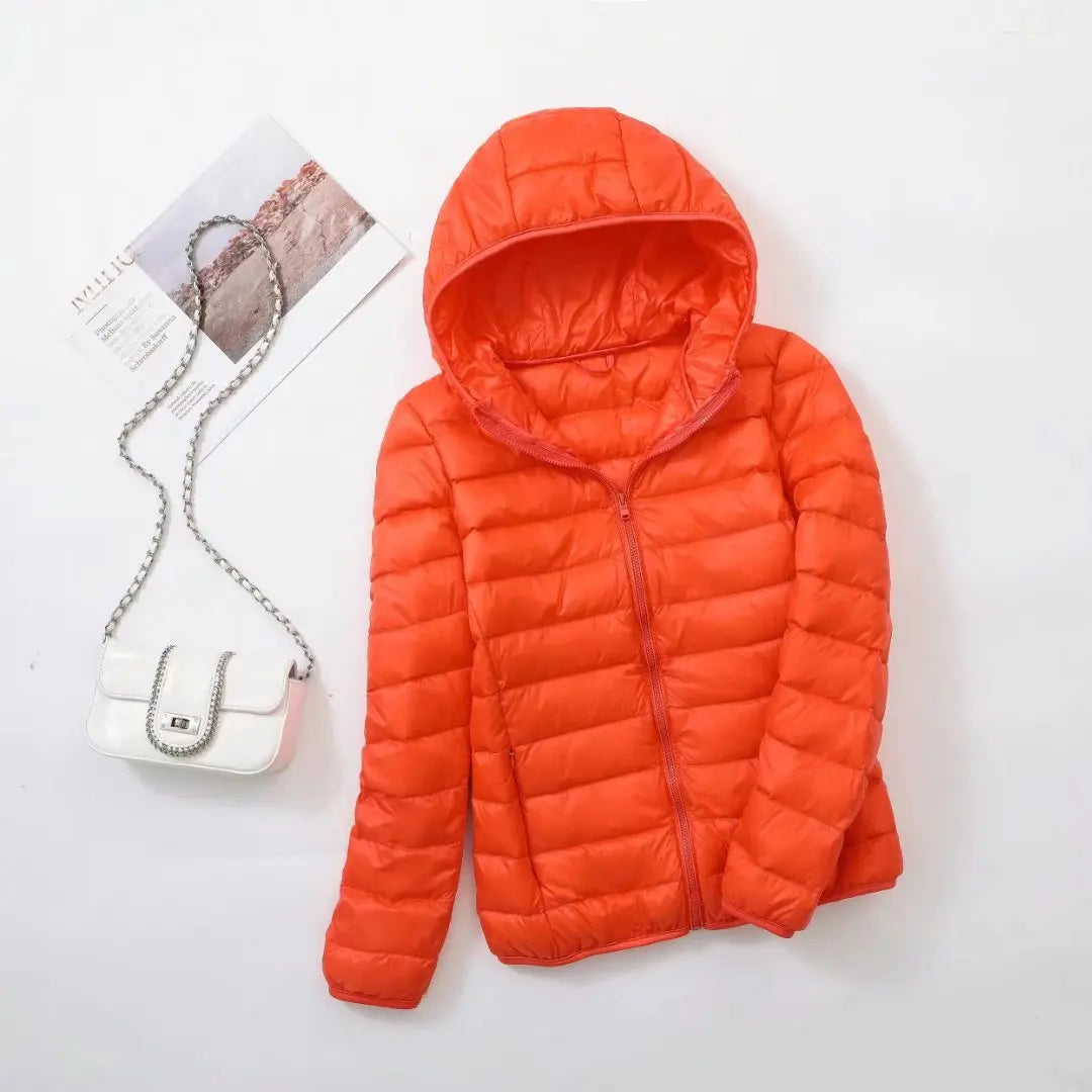 Oak & Coral | Women's Lightweight Hooded Down Jacket