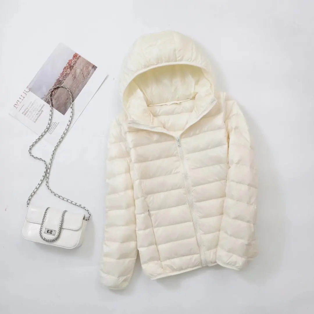 Oak & Coral | Women's Lightweight Hooded Down Jacket