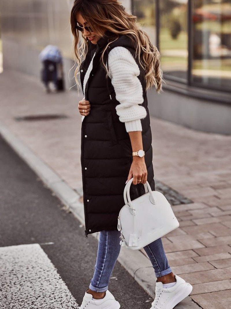Oak & Coral | Women's Long Bodywarmer Vest