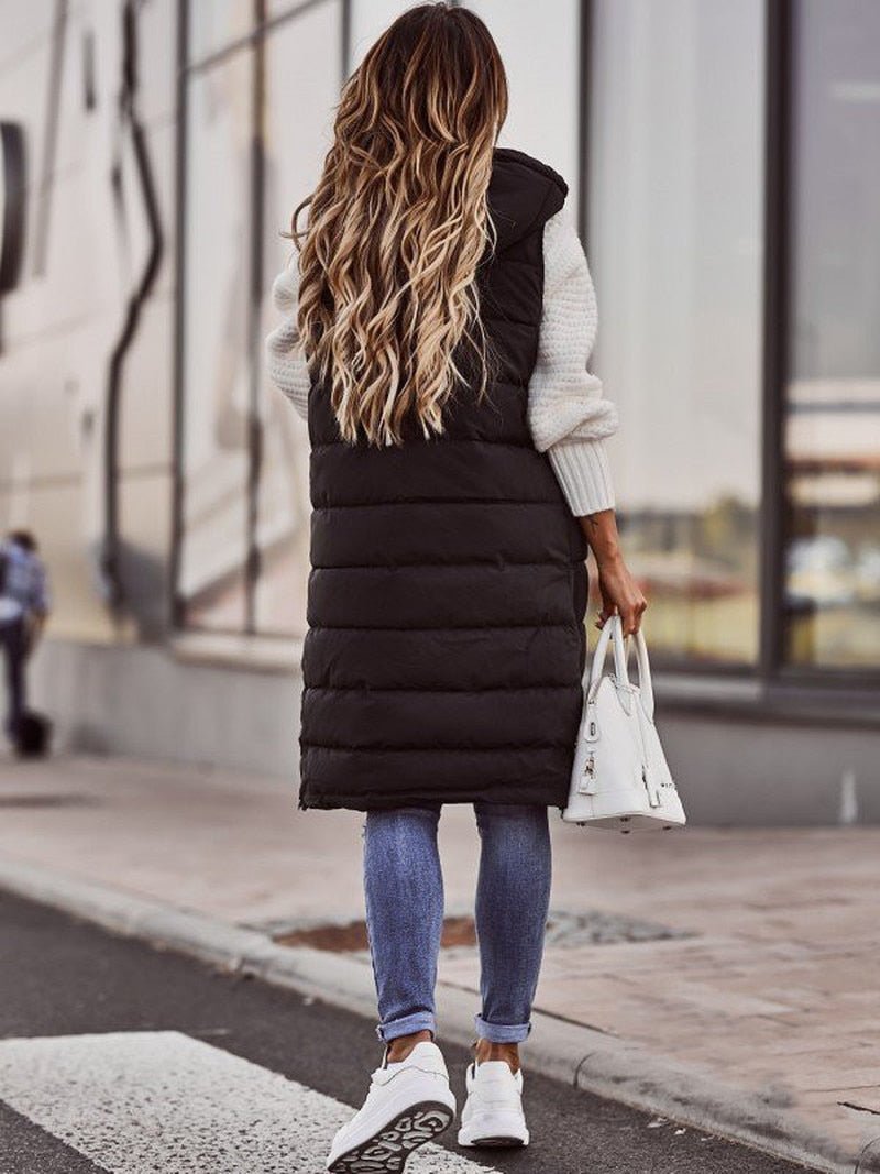 Oak & Coral | Women's Long Bodywarmer Vest