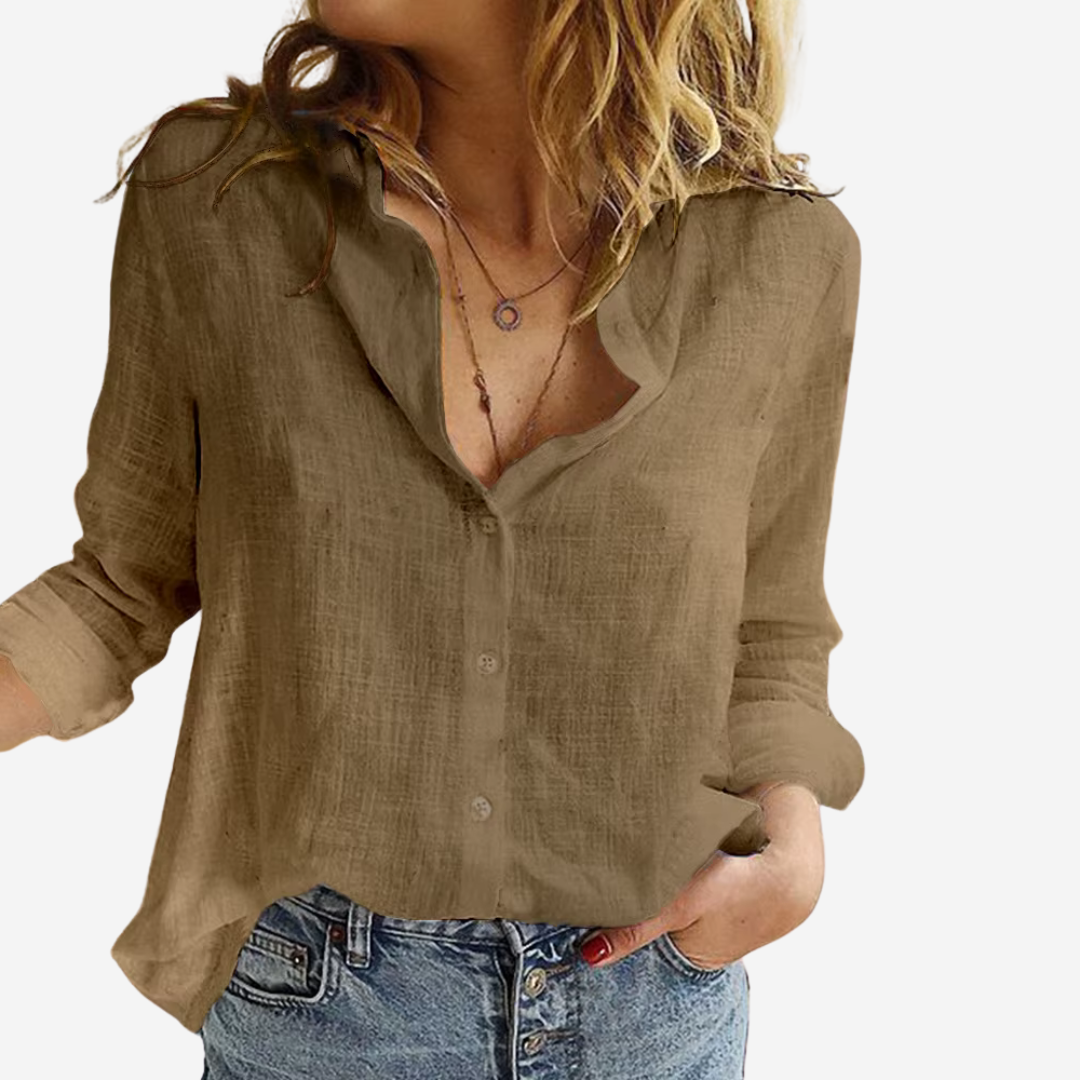 Oak & Coral | Women's Long Sleeve Button-Up Blouse