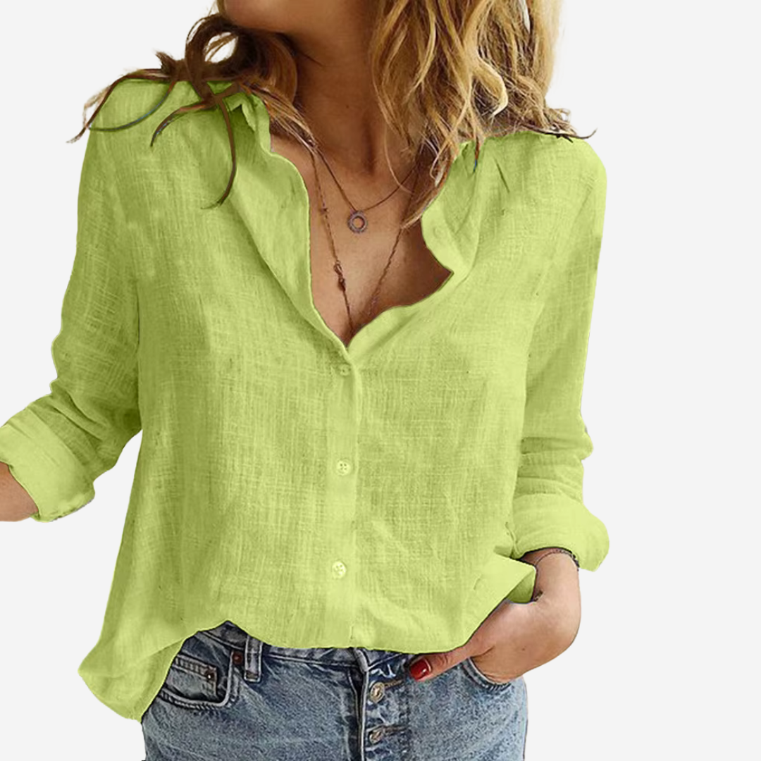 Oak & Coral | Women's Long Sleeve Button-Up Blouse