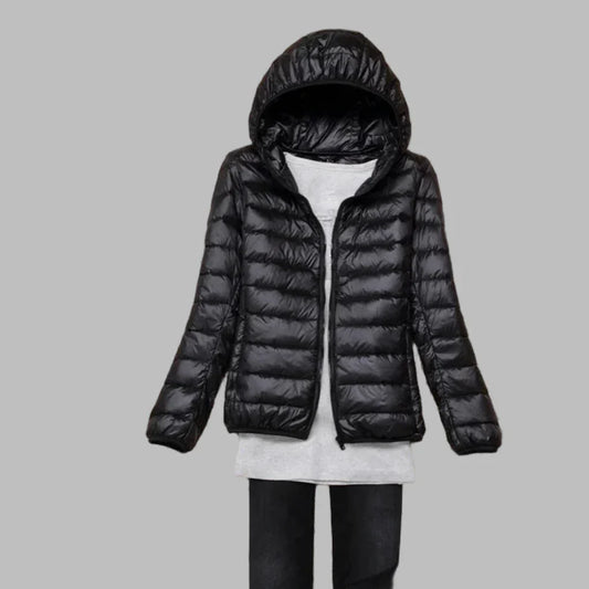 Oak & Coral | Women's Packable Down Hooded Jacket