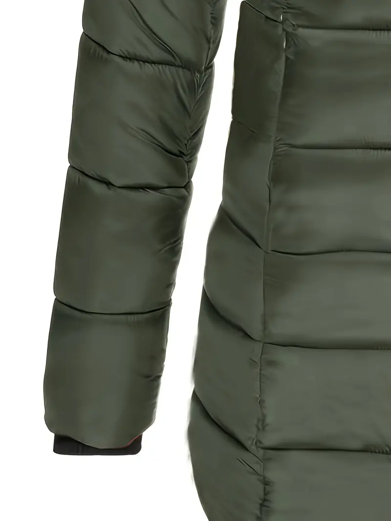 Oak & Coral | Women's Padded Mid-Length Winter Coat with Hood