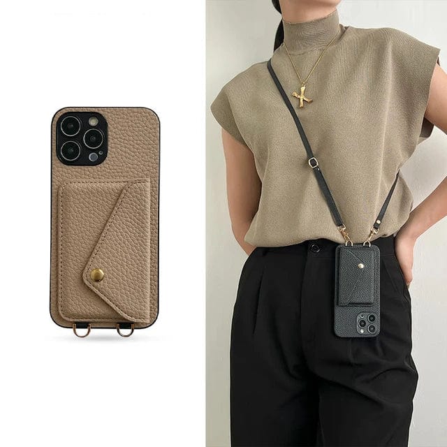 Oak & Coral | Women's Phone Bag with Wallet on a Strap
