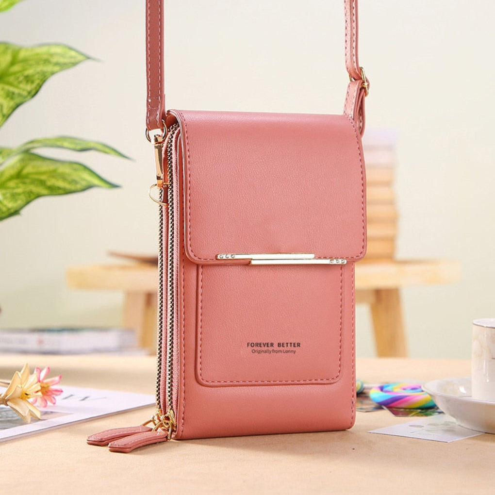 Oak & Coral | Women's Phone Shoulder Bag with Touchscreen Compartment
