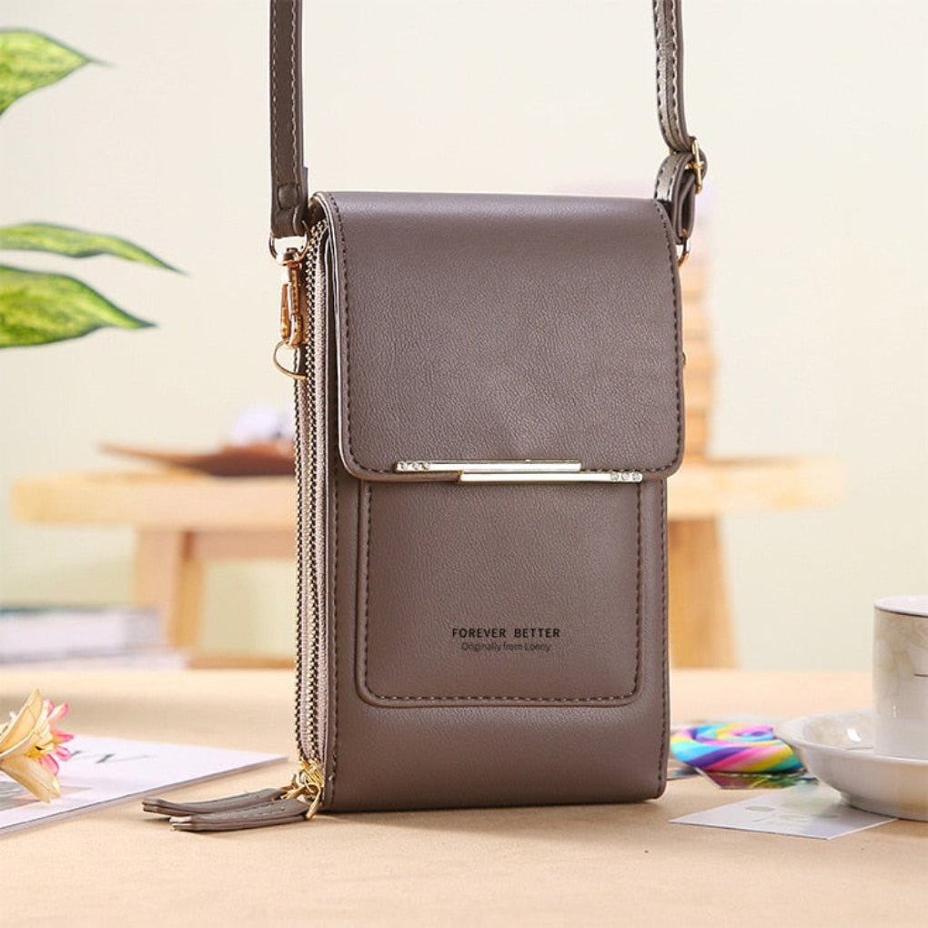 Oak & Coral | Women's Phone Shoulder Bag with Touchscreen Compartment