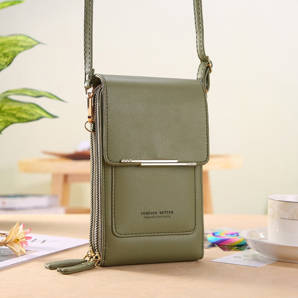 Oak & Coral | Women's Phone Shoulder Bag with Touchscreen Compartment